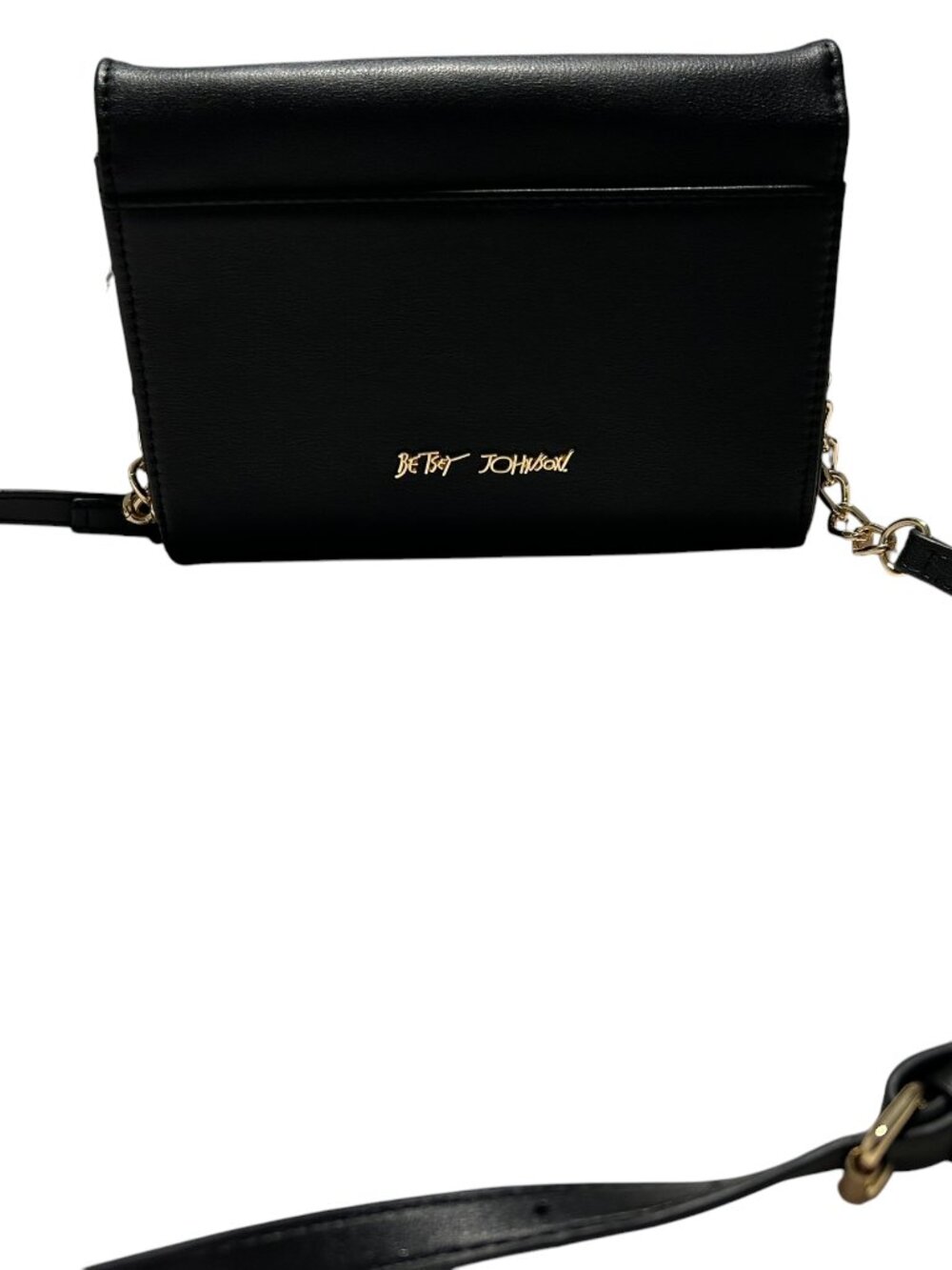Betsey Johnson XOSYBIL gems black crossbody bag.
